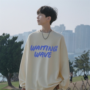 抖音品质秋季新款美式高街字母仿棉圆领卫衣wycm3930-特批28控49图片