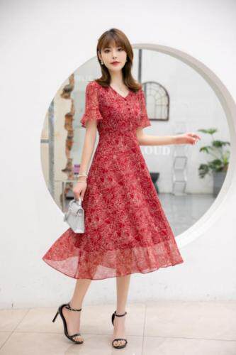 现货供应：夏装新款修身连衣裙M一XXL，女装连衣裙，拉思维加丝