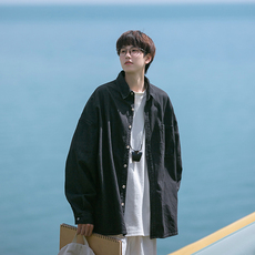 B225-C6019-P70-X88-棉-牛仔衬衫外套-港风简约百搭学生上衣，男装衬衫，电商B225