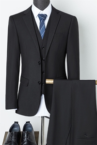 新款西服套装中青年男士西装男外套商务休闲正装三件套HB886-P235图片