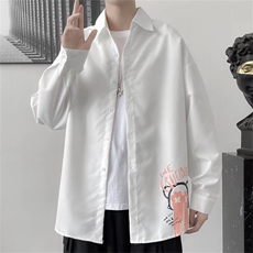 长袖衬衫男港风潮流宽松版C153P30，男装衬衫，星座1116-2