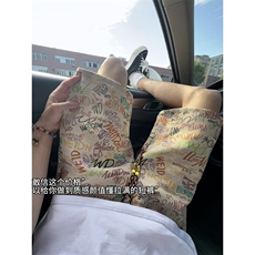 B221美式ins高街暗黑宽松民族风五分裤短裤LK25541-特P28控58，男装休闲裤，电商B221