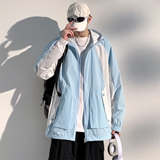 防晒服男款夏季薄款户外透气宽松防晒衣男F0669-P55，男装夹克，星座308B-2