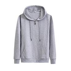连帽开衫长袖情侣卫衣纯色大码纯棉情侣学生班服厂服外套P49，男装卫衣，星座217-4