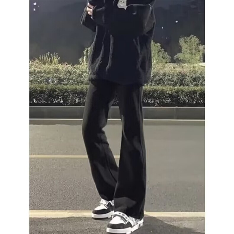 美式潮流街头设计感牛仔裤男女宽松百搭休闲裤潮WLA999-特pP21图片