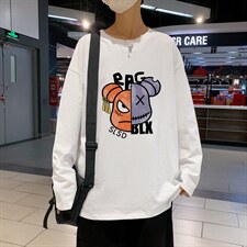 ！秋季打底衫男卫衣男潮流圆领纯棉长袖T恤男CX294-P25,男装T恤,电商B371