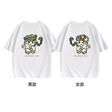 H0559-P28哪吒2025超火情侣装夏季结界兽小众短袖T恤，女装T恤，星座617A-2