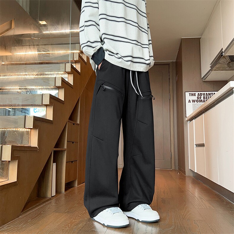 现货秋季新款工装裤男宽松直筒机能拉链冲锋裤子-A2265TP48控89,男装休闲裤,电商B241