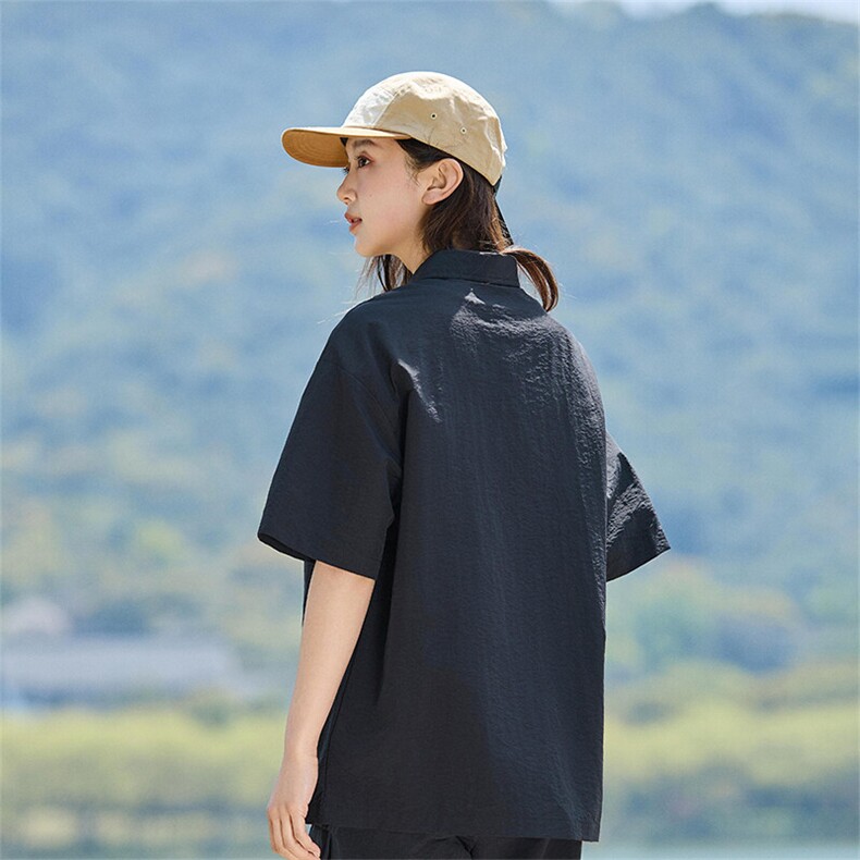 宽松polo衫复古上衣夏季新款短袖纯色T恤情侣装A406T6067特P35,男装T恤,星座309（原A406）