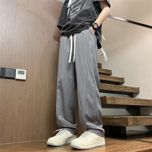 2025春夏款港风宽松设计感休闲百搭休闲裤直筒裤K24103-P35图片
