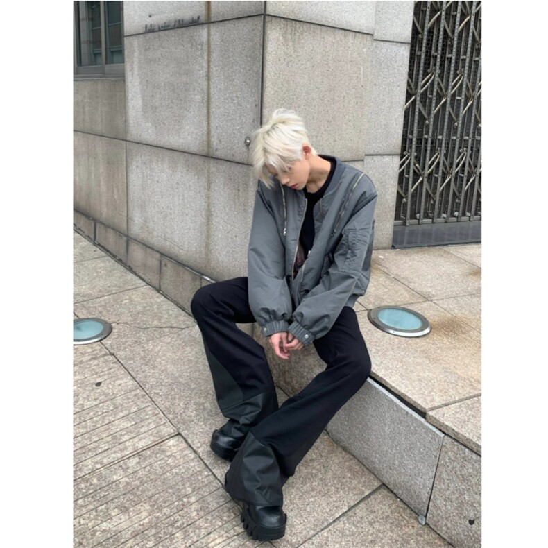 自制款现货拉链设计潮流ins夹克外套男JK086,男装夹克,星座910A