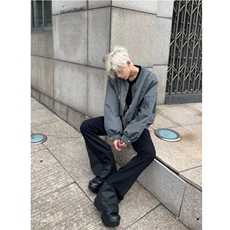 自制款现货拉链设计潮流ins夹克外套男JK086，男装夹克，星座910A