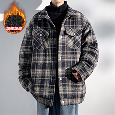特批P75无差价薄款改冬季小香风棉服男加厚大码棉衣外套J606J加棉，男装棉衣，电商A001-1