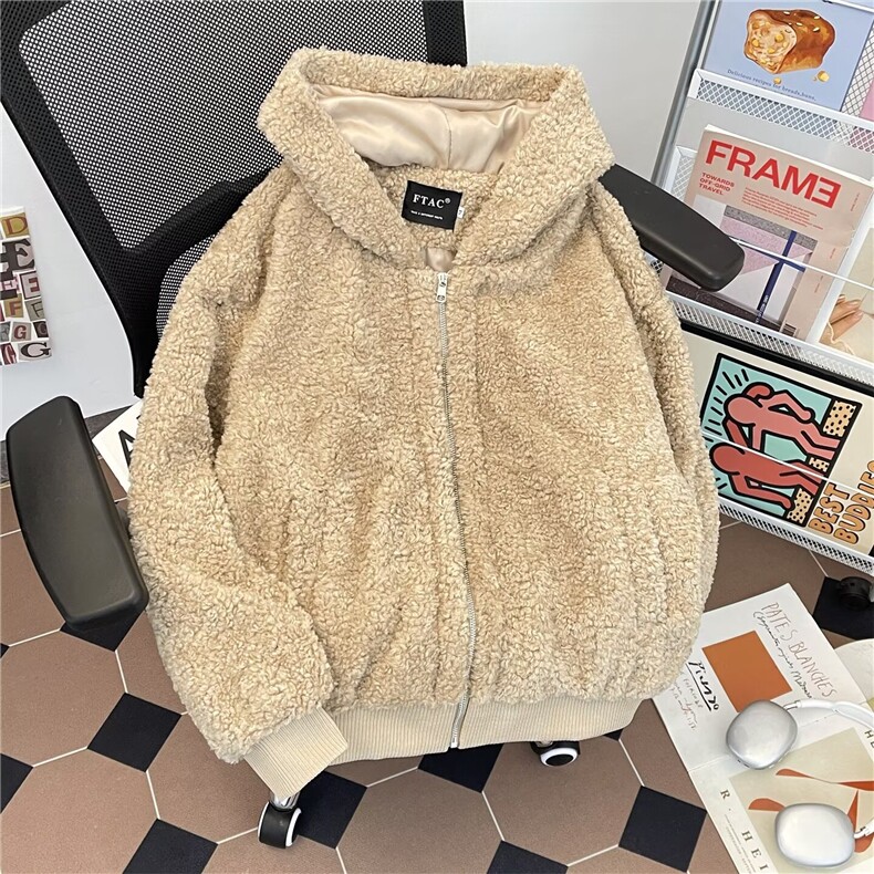加厚保暖毛领棉服夹克潮流简约棉衣7821P95,男装夹克,星座410-2
