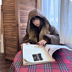 两面穿现货重磅短款座山雕棉衣男女双面穿毛毛绒棉服加厚外套，男装棉衣，电商A486-1