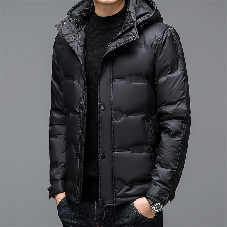 冬季羽绒服男士可脱卸帽2023新款加厚保暖上衣中年爸爸装休闲外套,男装羽绒服,电商B212（原钱塘6029）