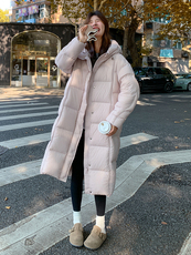 2025现货主推设计感新90白鸭绒长款羽绒服210-6356-P415-K598，女装羽绒服，浙宝210（原浙宝191）