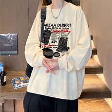 抖音得物供货量大从优可提供视频美式长袖T恤CT781特P25，男装T恤，电商A486-1