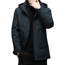 冬季新款脱卸帽羽绒服休闲外套中年爸爸装上衣YYYR062129-P315图片