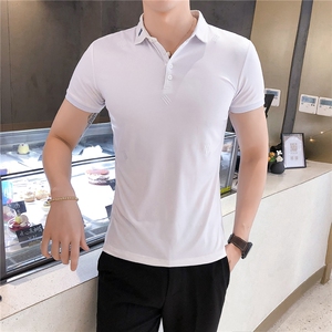 19夏新款潮男polo衫休闲百搭短袖韩版修身打底衬衫102A-PL06图片