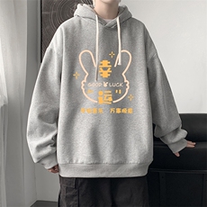 纯棉连帽卫衣男大码运动帽衫宽松薄WY2297-P35，男装卫衣，电商A040