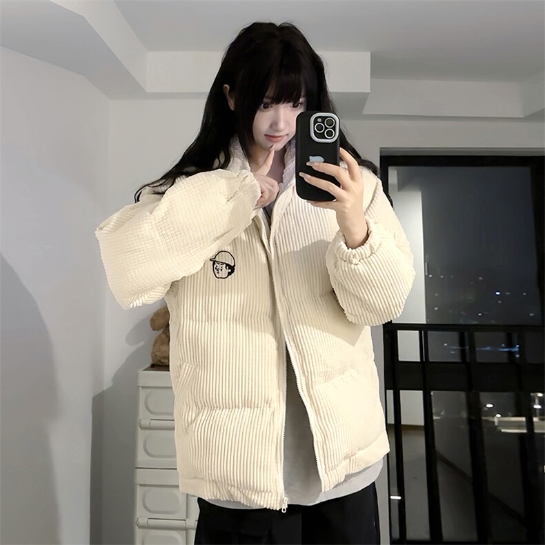 2026年秋冬季新款港风潮牌宽松百搭立领保暖棉服面包服ZM468-P95,男装棉衣,星座313A(原308A-2)