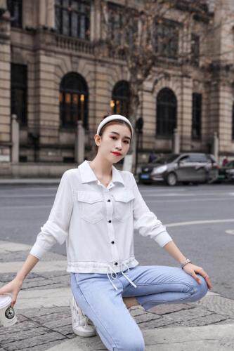 抽绳收腰薄款百搭，女装，百变诱惑