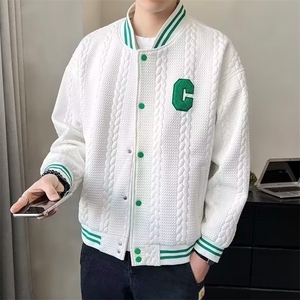 春秋季美式街头小众棒球服外套日系宽松高街飞行工装夹克男潮图片