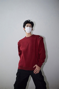 明星私服潮流小众机车卫衣T恤潮男飞袖打底衫长袖卫衣P58图片
