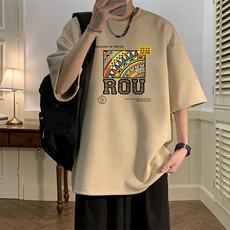 麂皮绒短袖t恤男大码半袖男酒店风JD82370-P25，男装T恤，电商A040