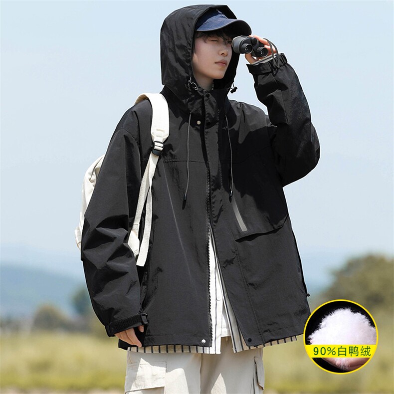 2023冬款三合一冲锋衣运动加绒羽绒服外套男女8311-P210控价299,男装羽绒服,电商A441-1