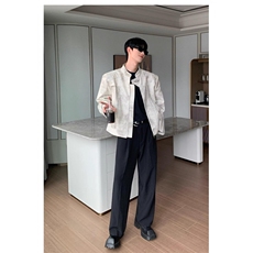 网络图现货立领皮衣秋短款垫肩夹克宽松飞行外套RY158-P98，男装夹克，星座1005-6
