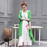 纯色圆领无袖2020年夏季宽松中长款连衣裙，女装连衣裙，冬木谷雨