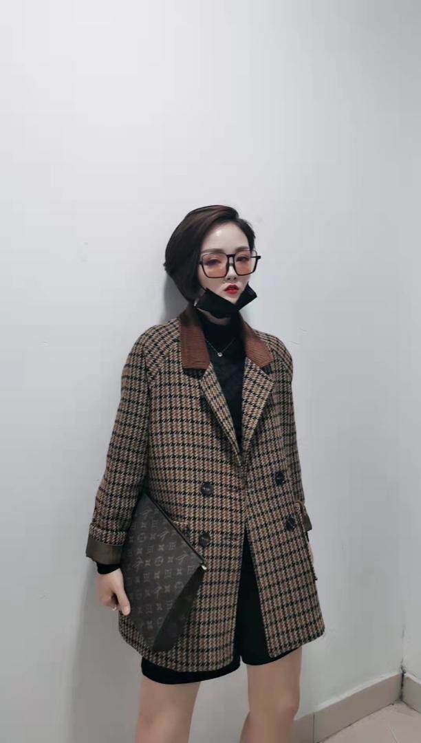 2021冬季中长款呢大衣，其它，芷箐伊苑