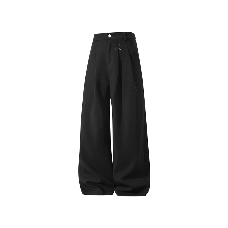 抖音品质春季新款高级垂坠感宽松休闲西裤B315-K25673-p65控88，男装西裤，电商B315