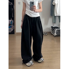 （网图慎用）美式直筒休闲裤垂感宽松拖地卫裤男K24039-特P45控88，男装休闲裤，电商A001