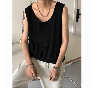 无袖t恤男款夏季休闲百搭坎肩衫健身显肌肉潮牌美式篮球背心 TX06图片