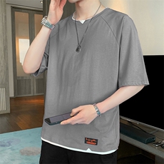 短袖t恤店主风男士圆领潮流体桖夏季衣服TC3011-P25，男装T恤，星座717