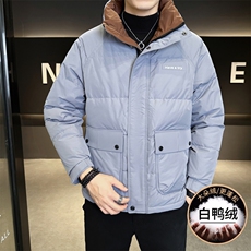 M865-P165标50%白鸭绒2025冬季男士羽绒服时尚潮流立领，男装羽绒服，星座507A（原星座306B-2）