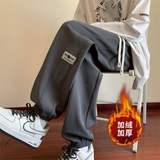 ！2023冬季新款男士加绒加厚休闲运动裤WK2025P35加绒P45，男装休闲裤，电商B220