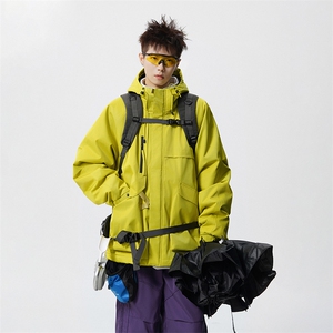现货5W件冬季三防美式boxy解构连帽雪山冲锋衣棉衣男女棉服厚外套图片