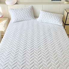 新款磨毛布压花夹棉床笠，床单，一起卖家纺