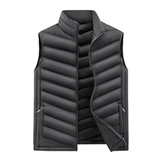 2025秋冬季基础简约休闲男士潮立领短款马甲背心大码MJS718-P45，男装背心/马甲，星座610（原A335）