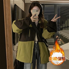 工装冲锋衣棉袄美式休闲学院风外套棉服C855-P120，男装夹克，星座911-2(原星座613-2）