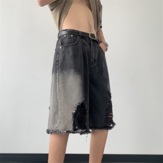23夏季新款破洞牛仔短裤复古做旧水洗五分裤A316-1-K1129P50控68，男装牛仔裤，星座906（原电商a316-1）