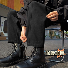 冬季新款加厚抗起球呢料哈伦裤宽松大码休闲小脚萝卜裤男873-P65，男装休闲裤，电商C305A