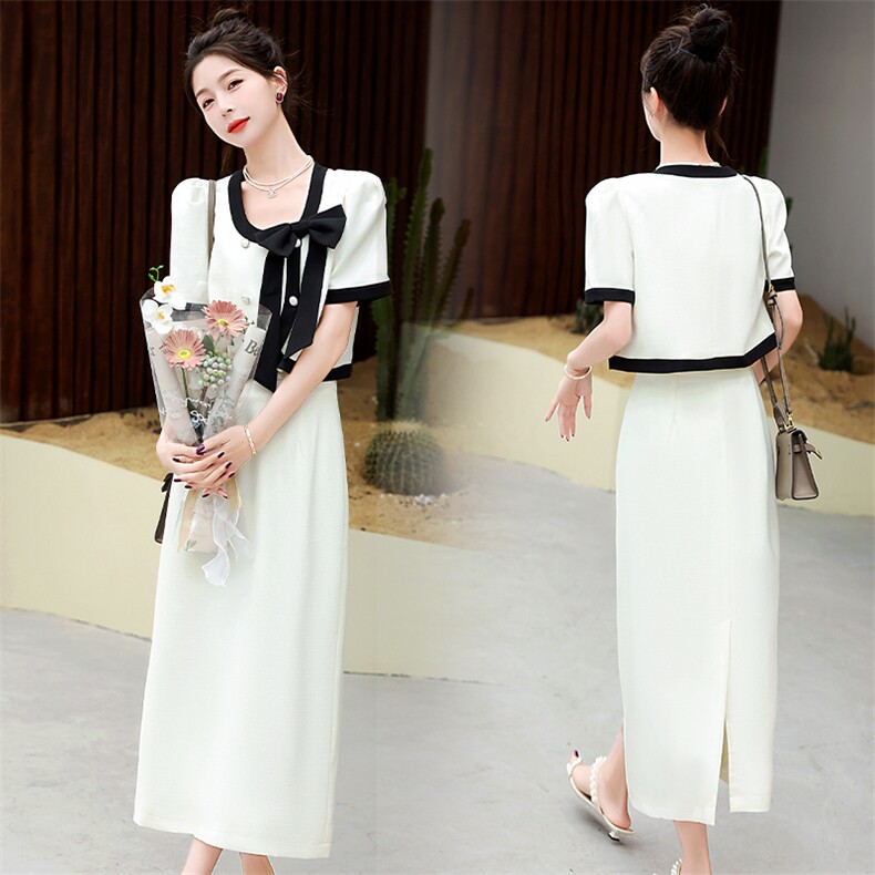 网红小香风套装女高级感2023夏季新款气质名媛减龄别致法式两件套，女装套装/套裙，时尚俏佳人