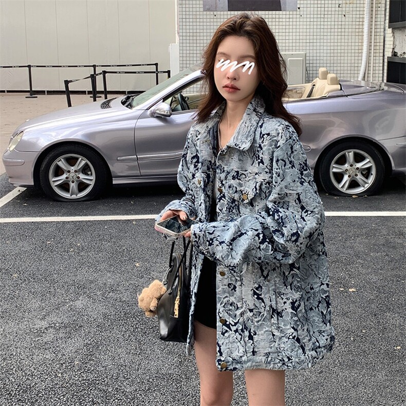 法式精致小香风重工牛仔外套气质高级设计夹克上衣NZ022-85,男装工装外套,星座911-3