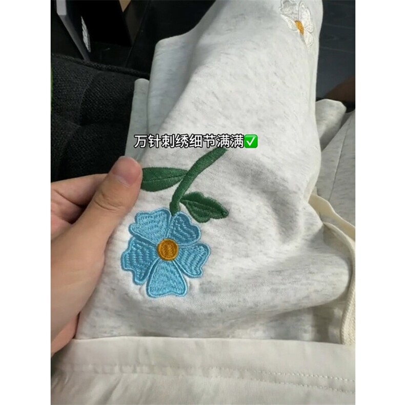 B221美式ins高街刺绣小花休闲短裤五分裤LK25544-特P25控58.8,男装牛仔裤,电商B221