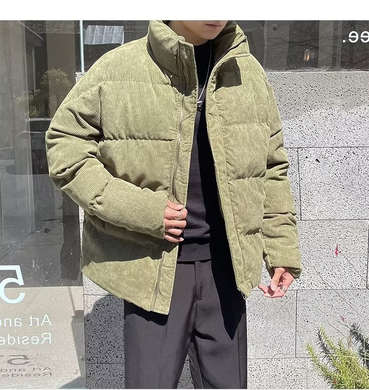 新款立领棉衣男冬季加厚棉袄外套韩版潮流宽松潮牌面包棉服MA19,男装棉衣,星座1116A-2（原606A-1）